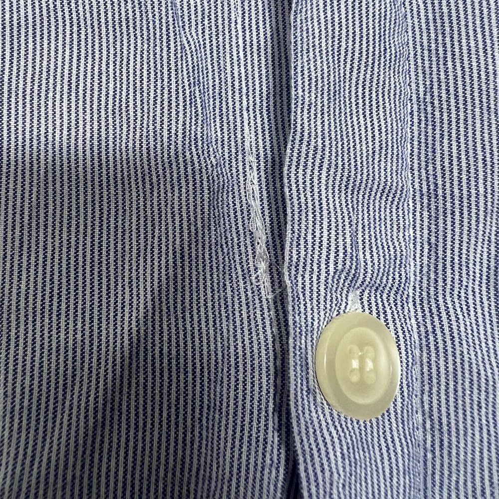Madewell Button Back Striped Front-Tie Tee Size XXS - Picture 5 of 7